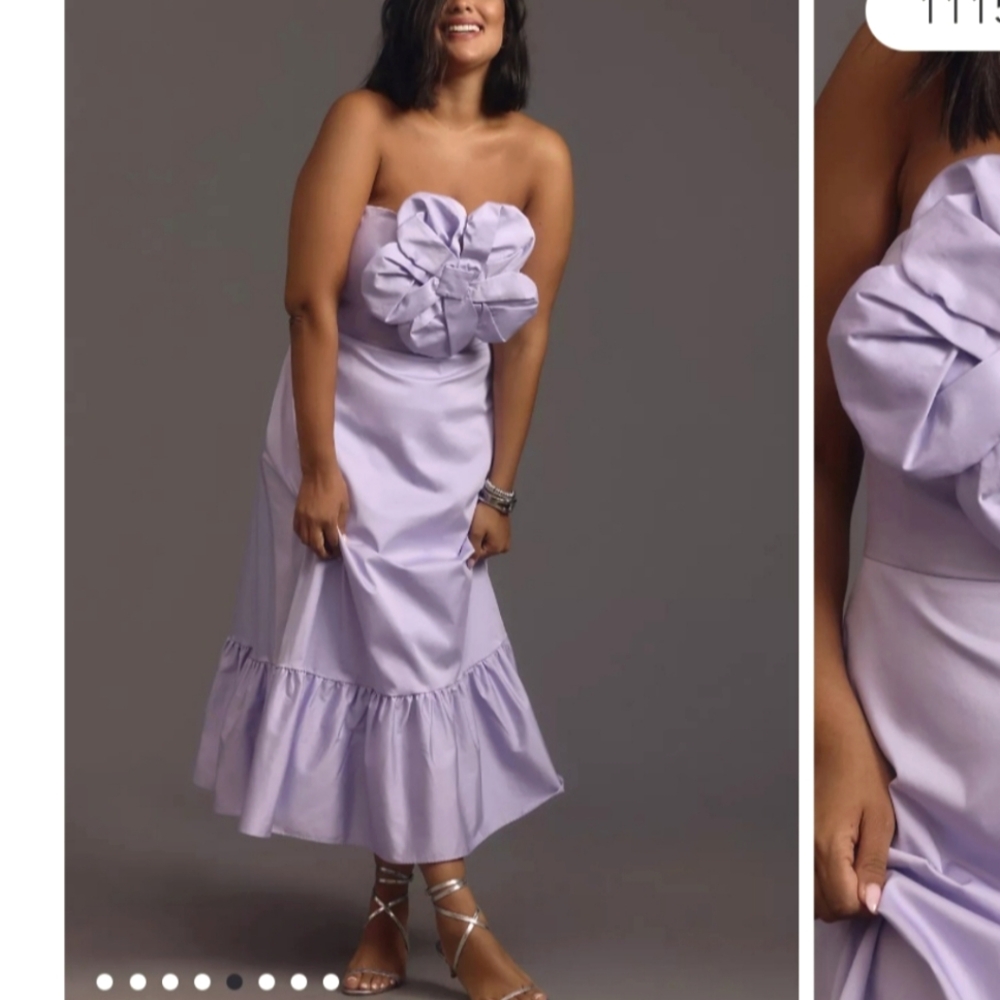 💜 Anthropologie Hutch XS Lilac Floral Maxi Dress